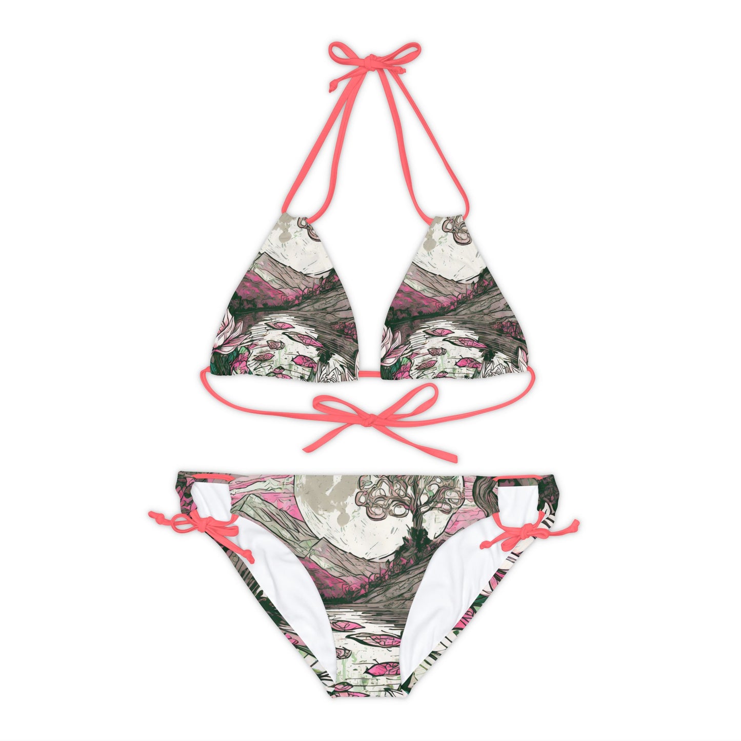 Strappy Bikini Set (AOP)