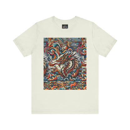 Vibrant Dragon Graphic Tee - Unisex Jersey Short Sleeve Shirt