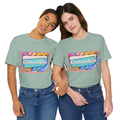 Trendy Cannabis Solutions Tee - Unisex Jersey Short Sleeve T-Shirt
