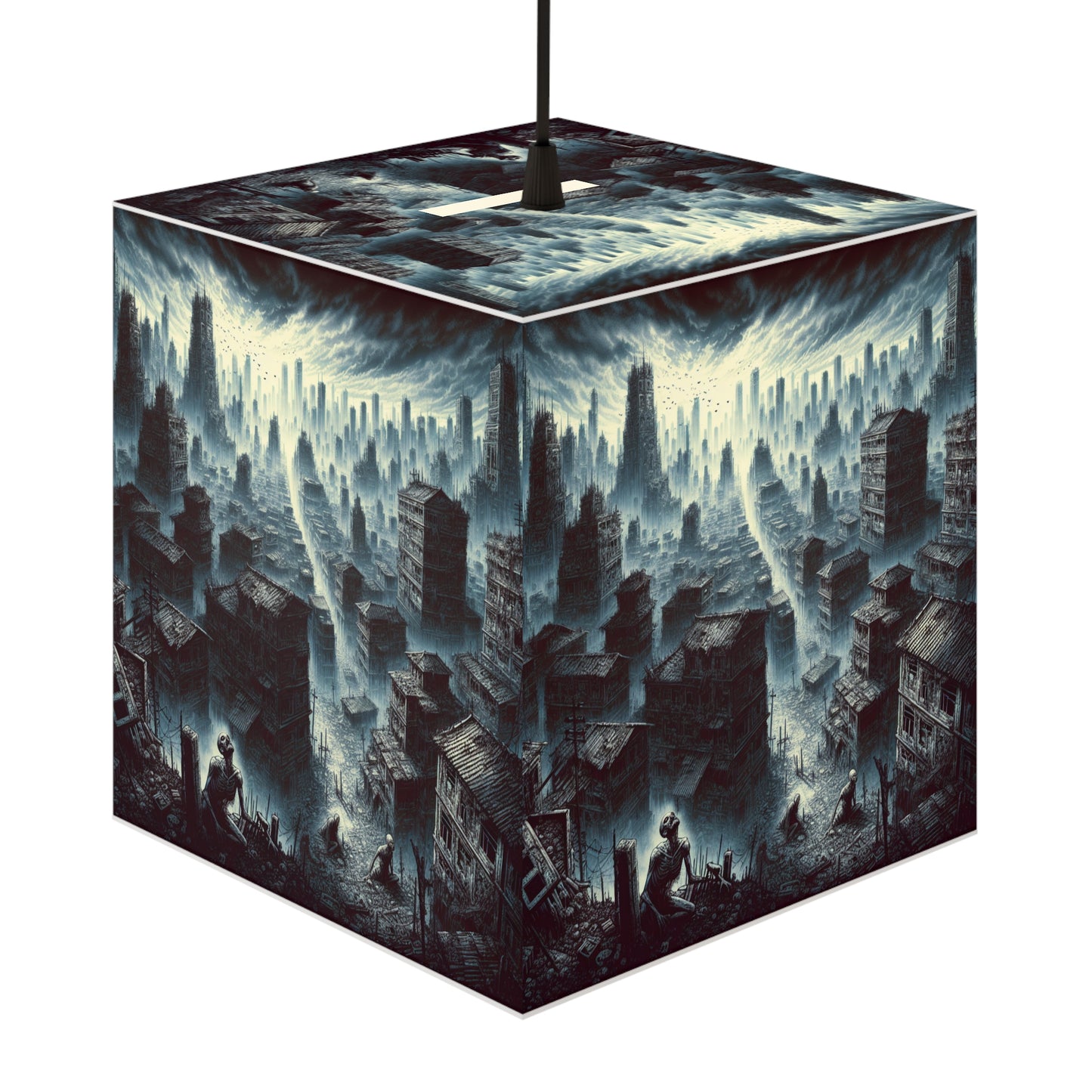 My Village of Souls Light Cube Lamp