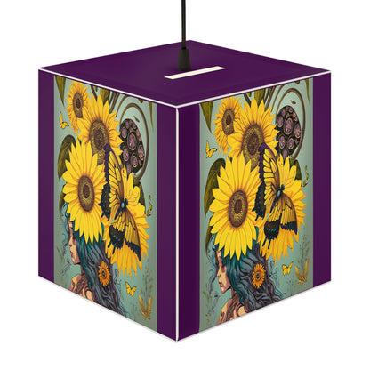 `Les Tournesols' Light Cube Lamp