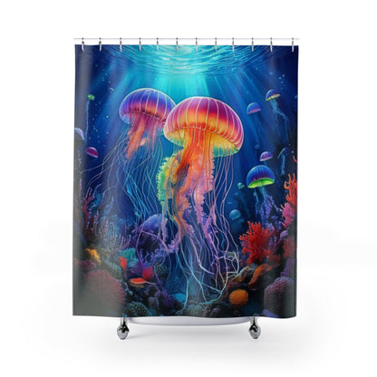 Simple Alluring Style Jelly Up Shower Curtains