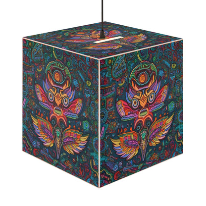Owl Tribal Light Cube Lamp