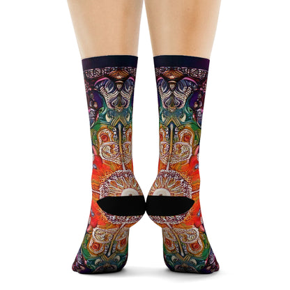 Simple Alluring Style Crew Socks
