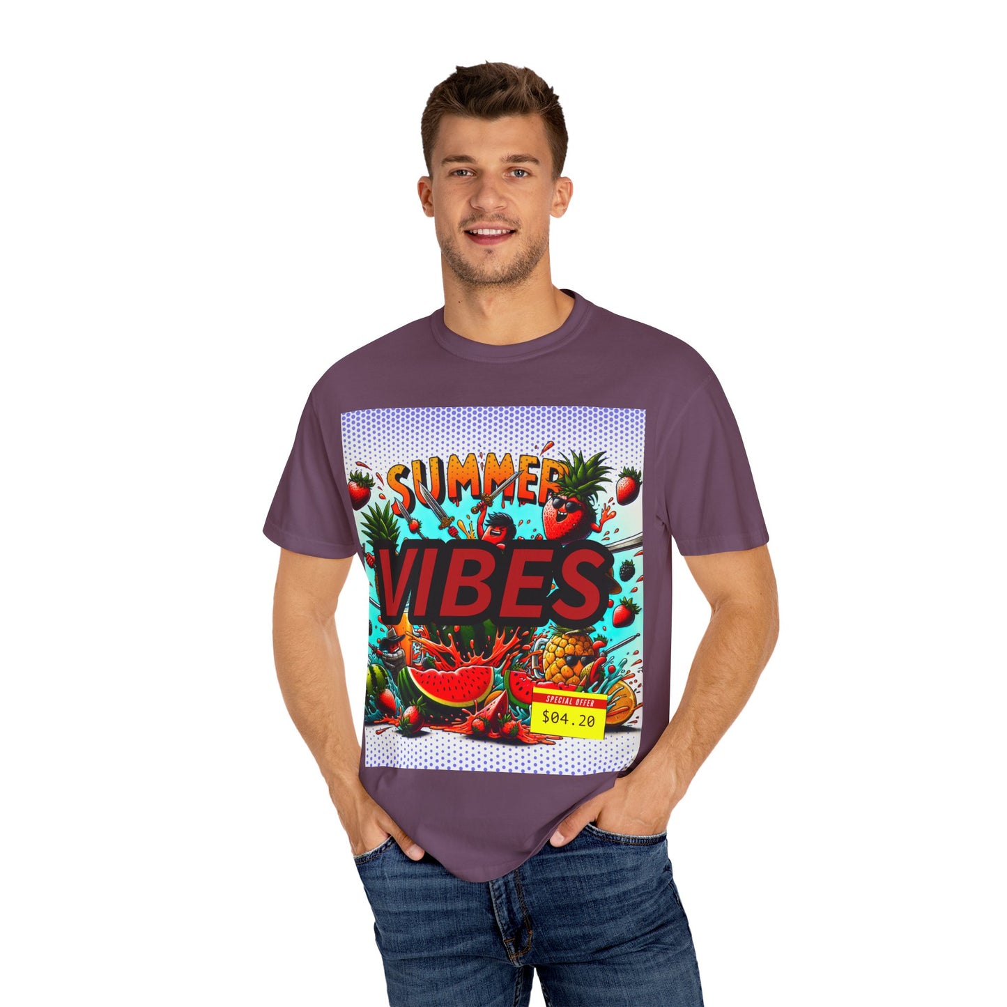 Summer Vibes Unisex Garment-Dyed T-Shirt