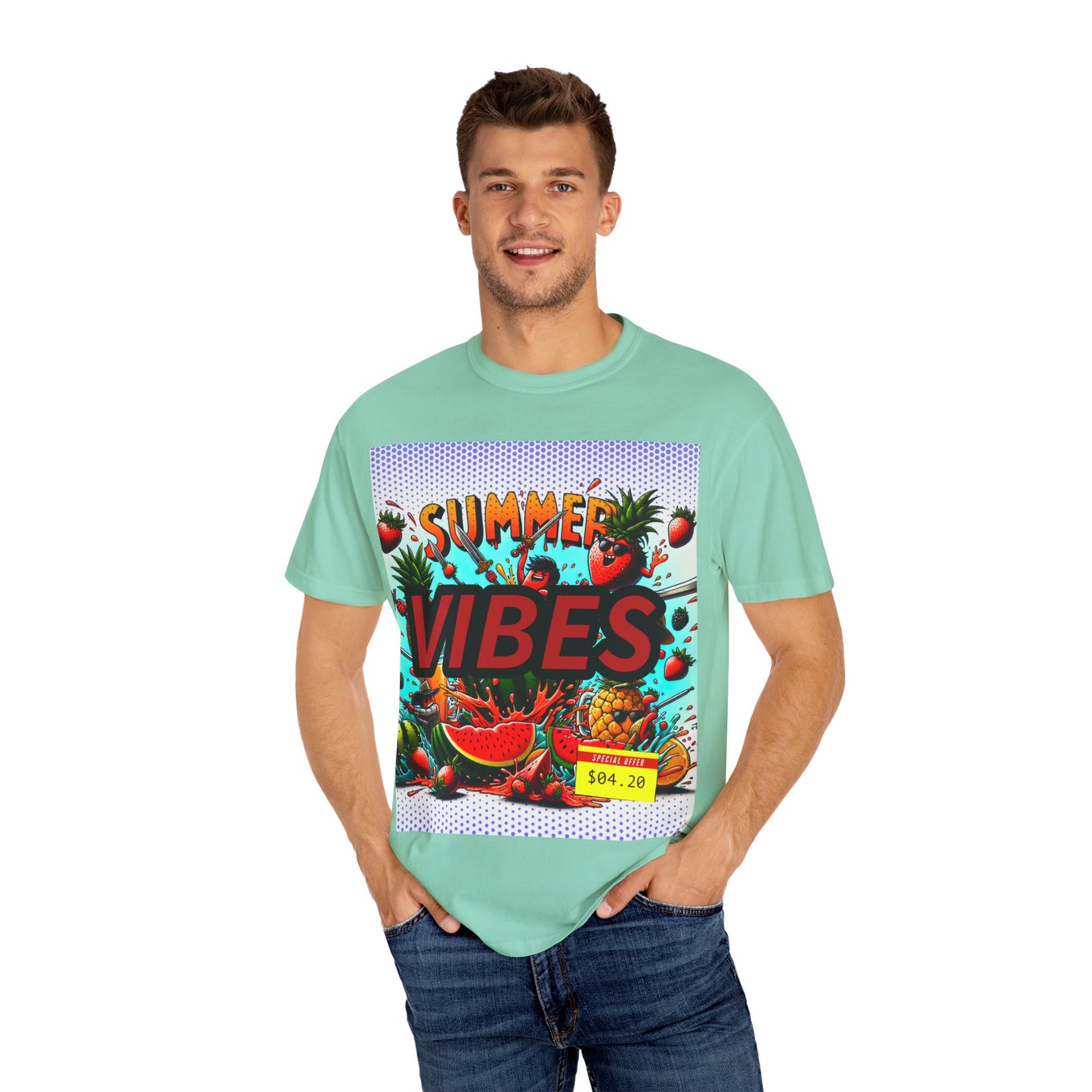 Summer Vibes Unisex Garment-Dyed T-Shirt