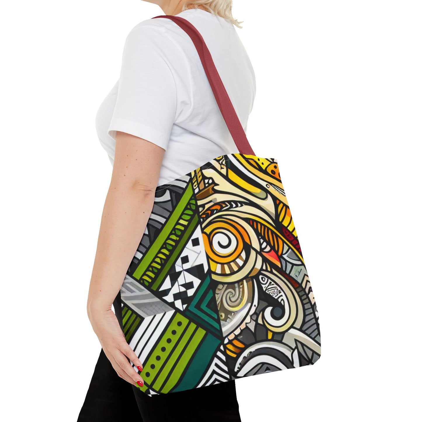Custom Tote Bag - Stylish and Durable Design with Multiple Handle Colors