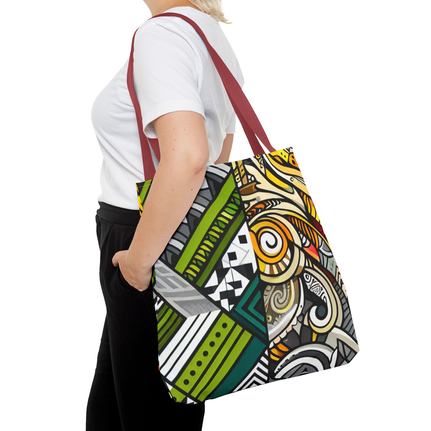 Custom Tote Bag - Stylish and Durable Design with Multiple Handle Colors
