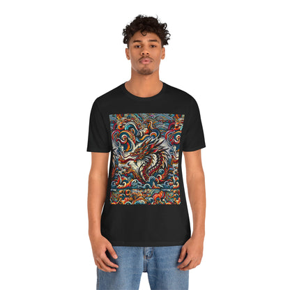 Vibrant Dragon Graphic Tee - Unisex Jersey Short Sleeve Shirt