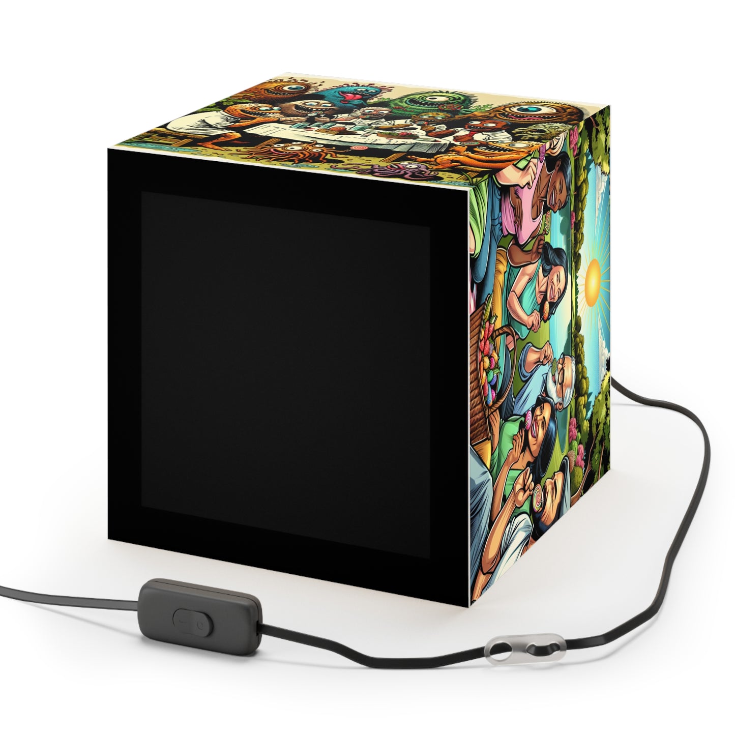 Love Great  Friends Light Cube Lamp