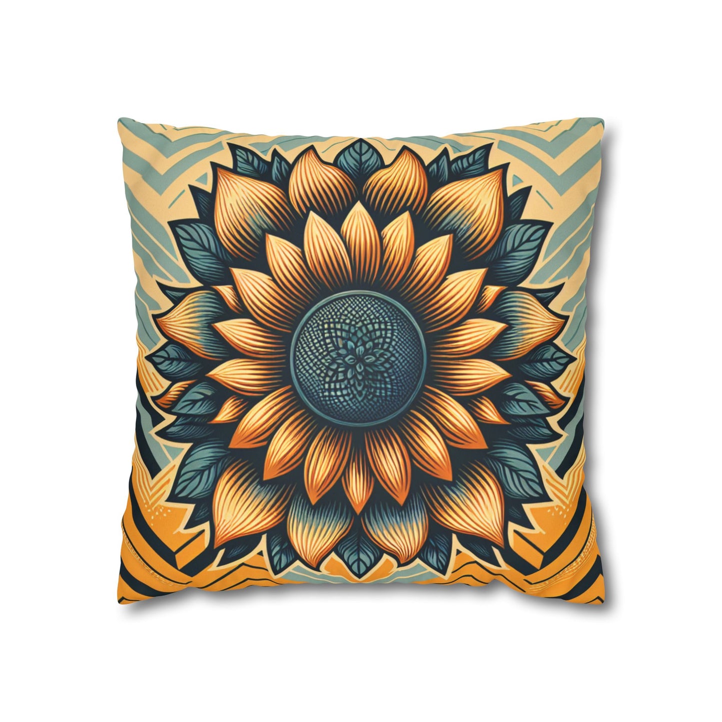 Faux Suede Square Pillowcase
