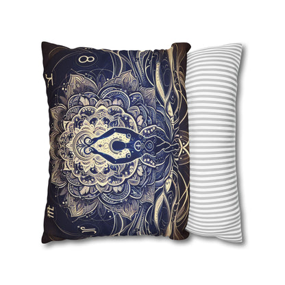 Spun Polyester Square Pillowcase