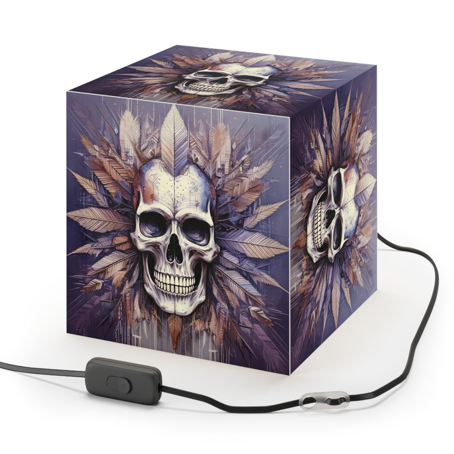 Skull Head Light Cube Lamp