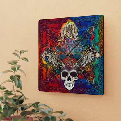 Skull of Wonder Acrylic Wall Clock