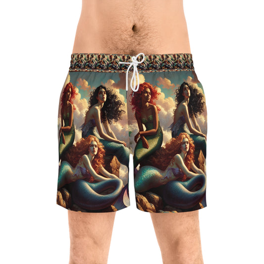 Men's Mid-Length Swim Shorts (AOP)