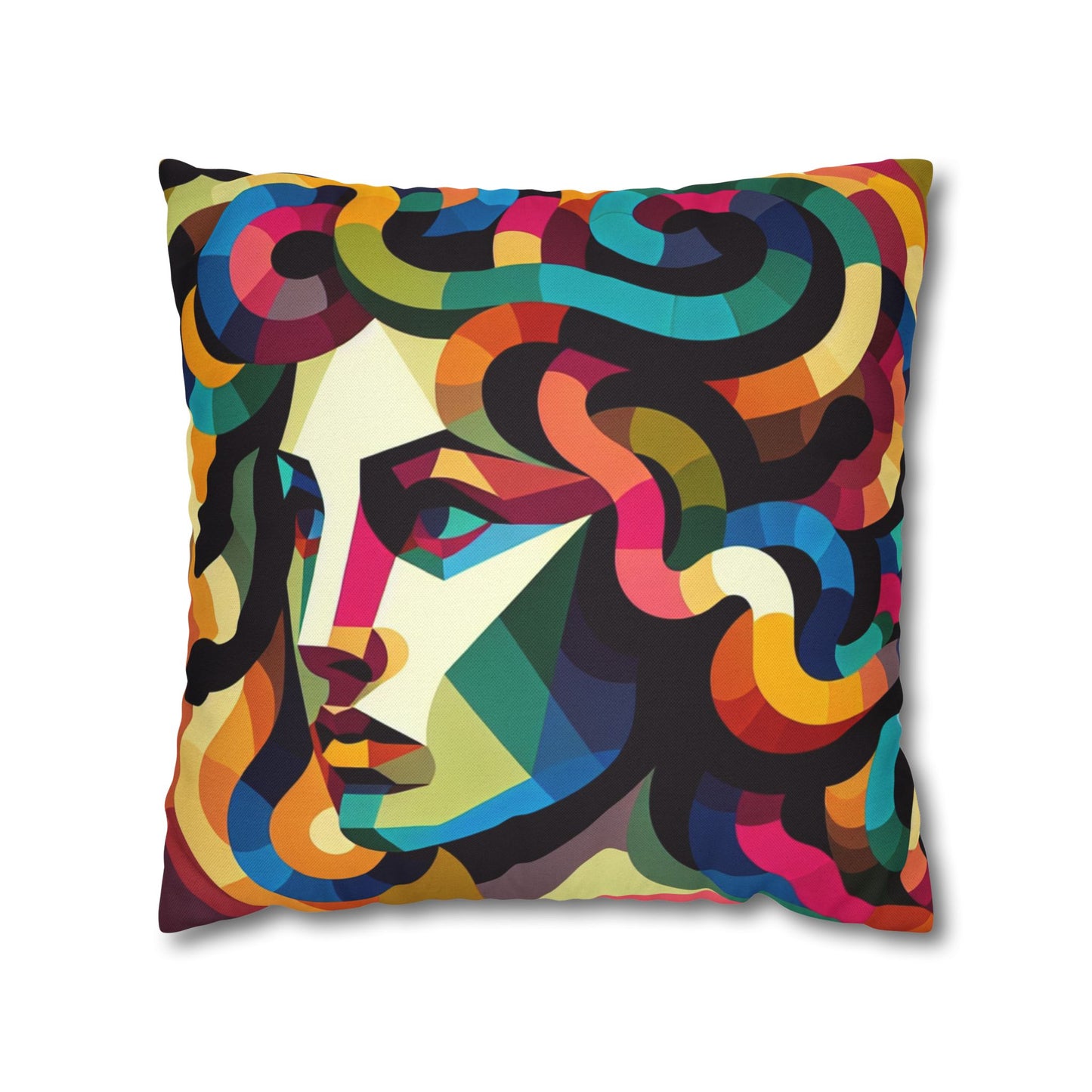 Spun Polyester Square Pillowcase