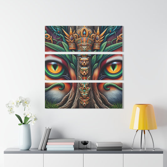 Trippy Aztec Acrylic Prints (Triptych)