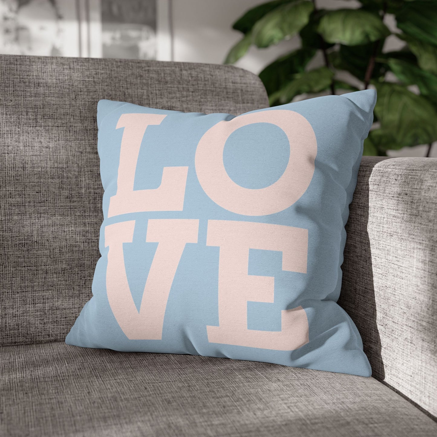 Spun Polyester Square Pillowcase