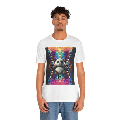 Colorful Panda Graphic Tee - Unisex Jersey Short Sleeve