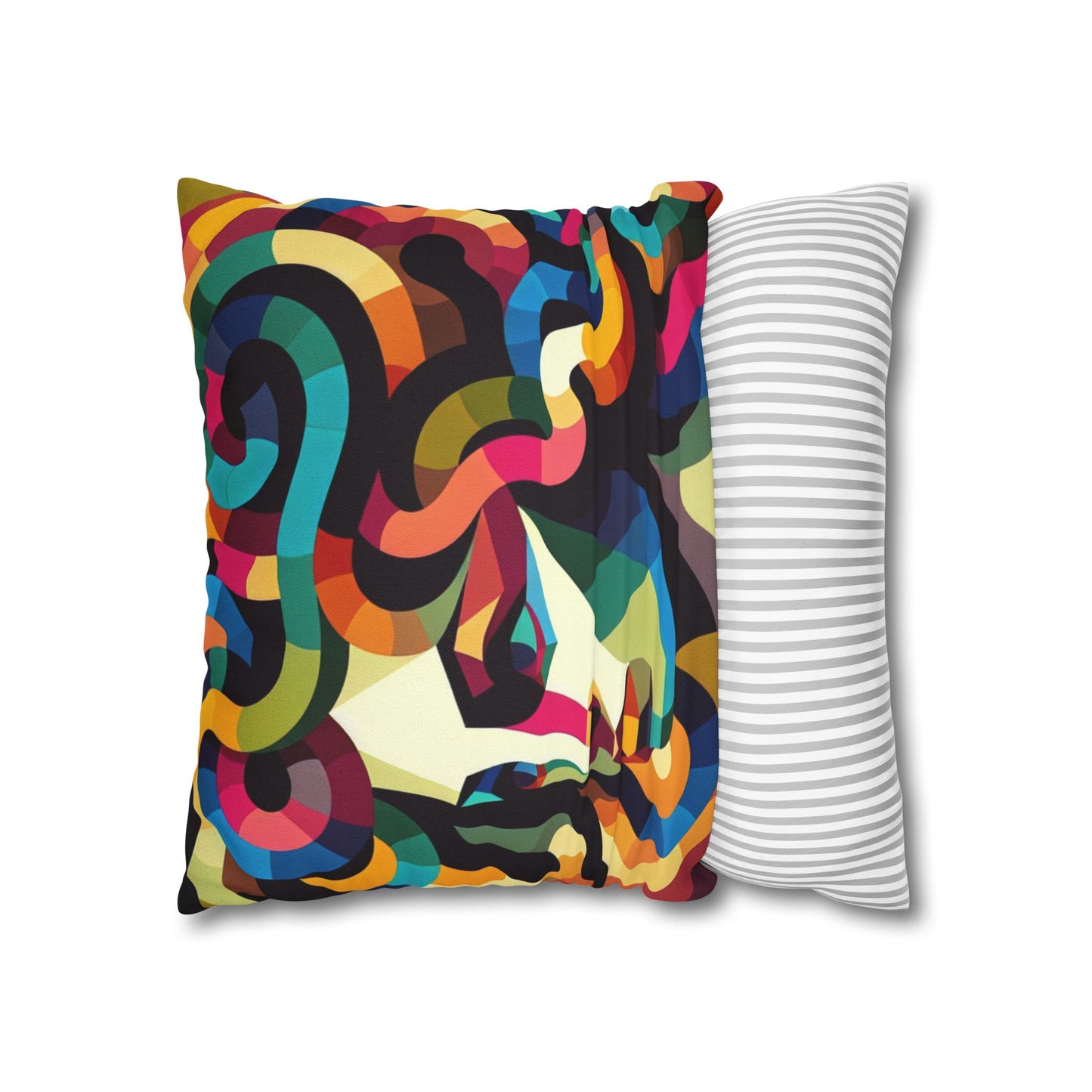 Spun Polyester Square Pillowcase