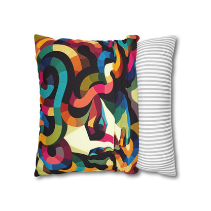 Spun Polyester Square Pillowcase