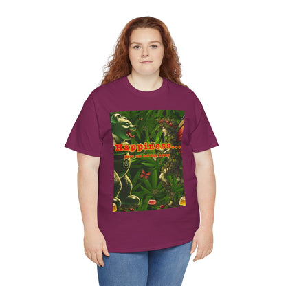 Happiness Jungle Unisex Heavy Cotton Tee, Graphic T-Shirt, Nature Lover Gift, Summer Wardrobe Essential, Unisex Casual Wear