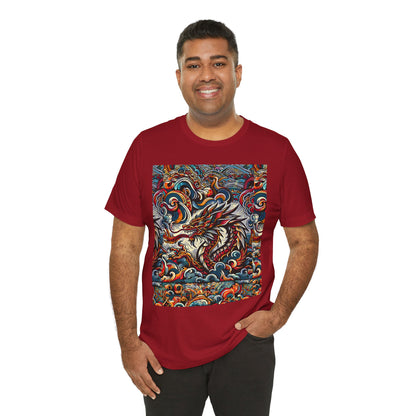 Vibrant Dragon Graphic Tee - Unisex Jersey Short Sleeve Shirt