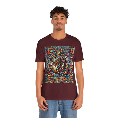 Vibrant Dragon Graphic Tee - Unisex Jersey Short Sleeve Shirt