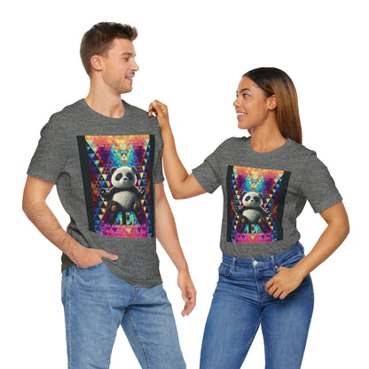 Colorful Panda Graphic Tee - Unisex Jersey Short Sleeve