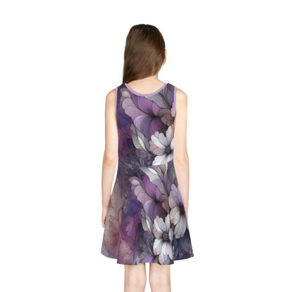 Girls' Sleeveless Sundress (AOP)