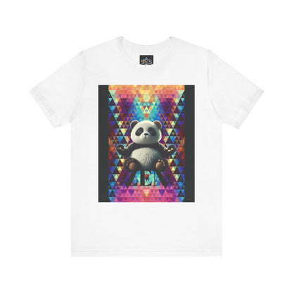 Colorful Panda Graphic Tee - Unisex Jersey Short Sleeve