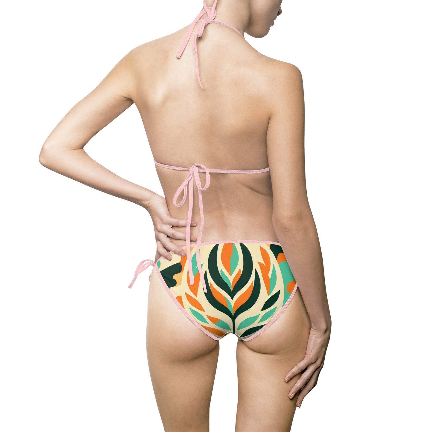 Tropical Floral Women's Bikini Swimsuit - Summer Beachwear