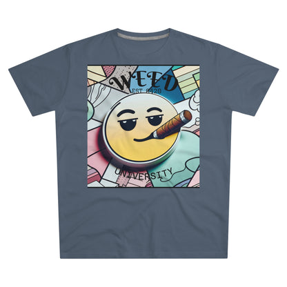 Cozy Weed University Tee - Modern Fit Cannabis T-Shirt for Fun Lovers