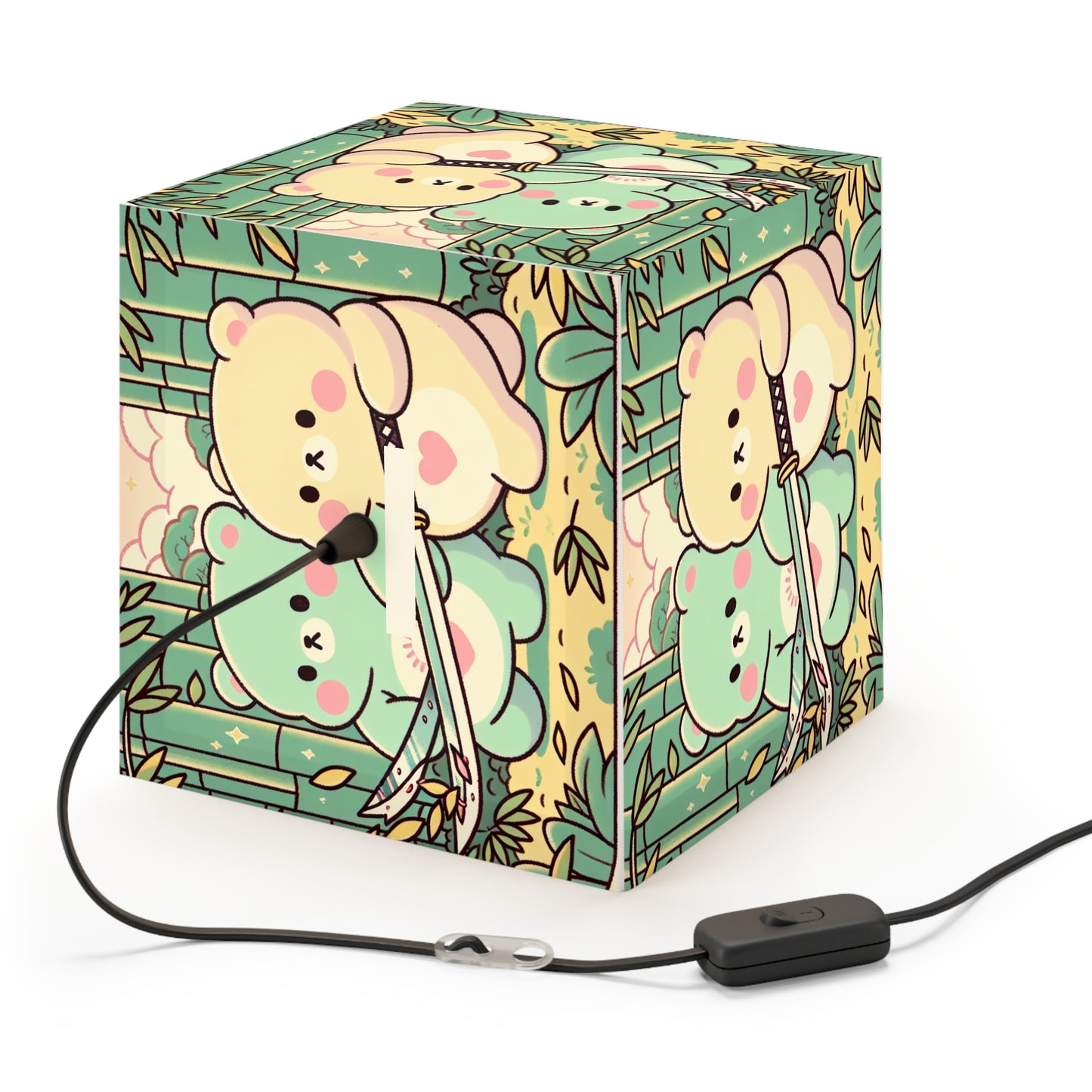 Warrior Bears Light Cube Lamp