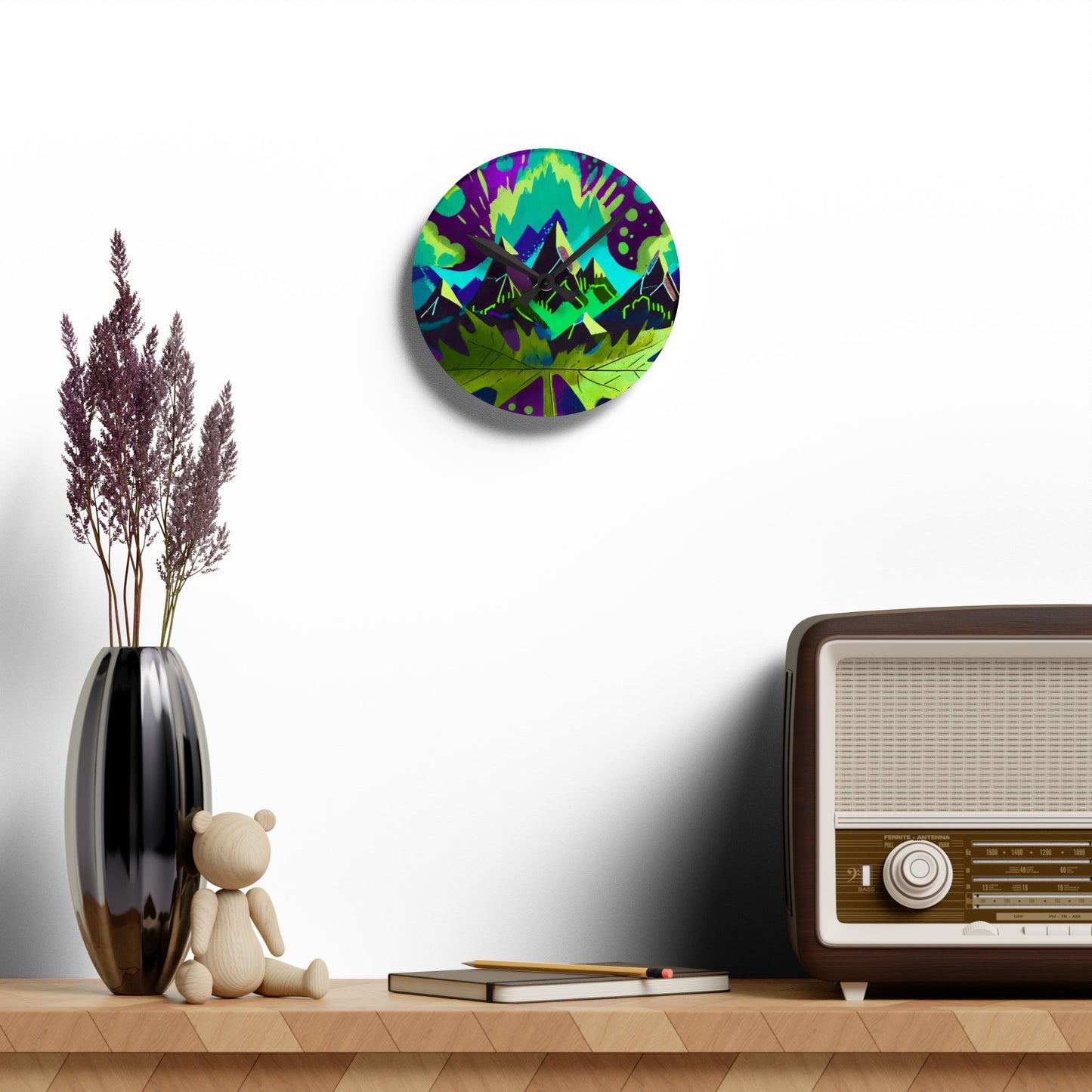 Maple, I love You Acrylic Wall Clock