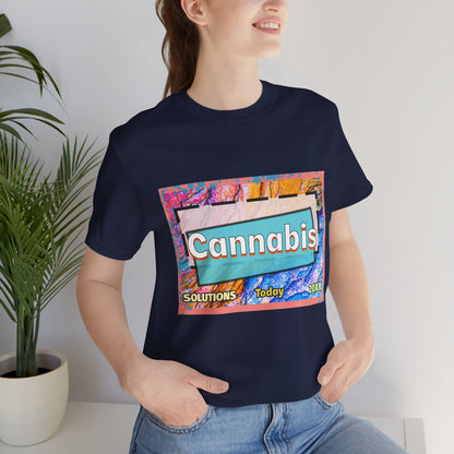 Trendy Cannabis Solutions Tee - Unisex Jersey Short Sleeve T-Shirt