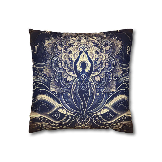 Spun Polyester Square Pillowcase