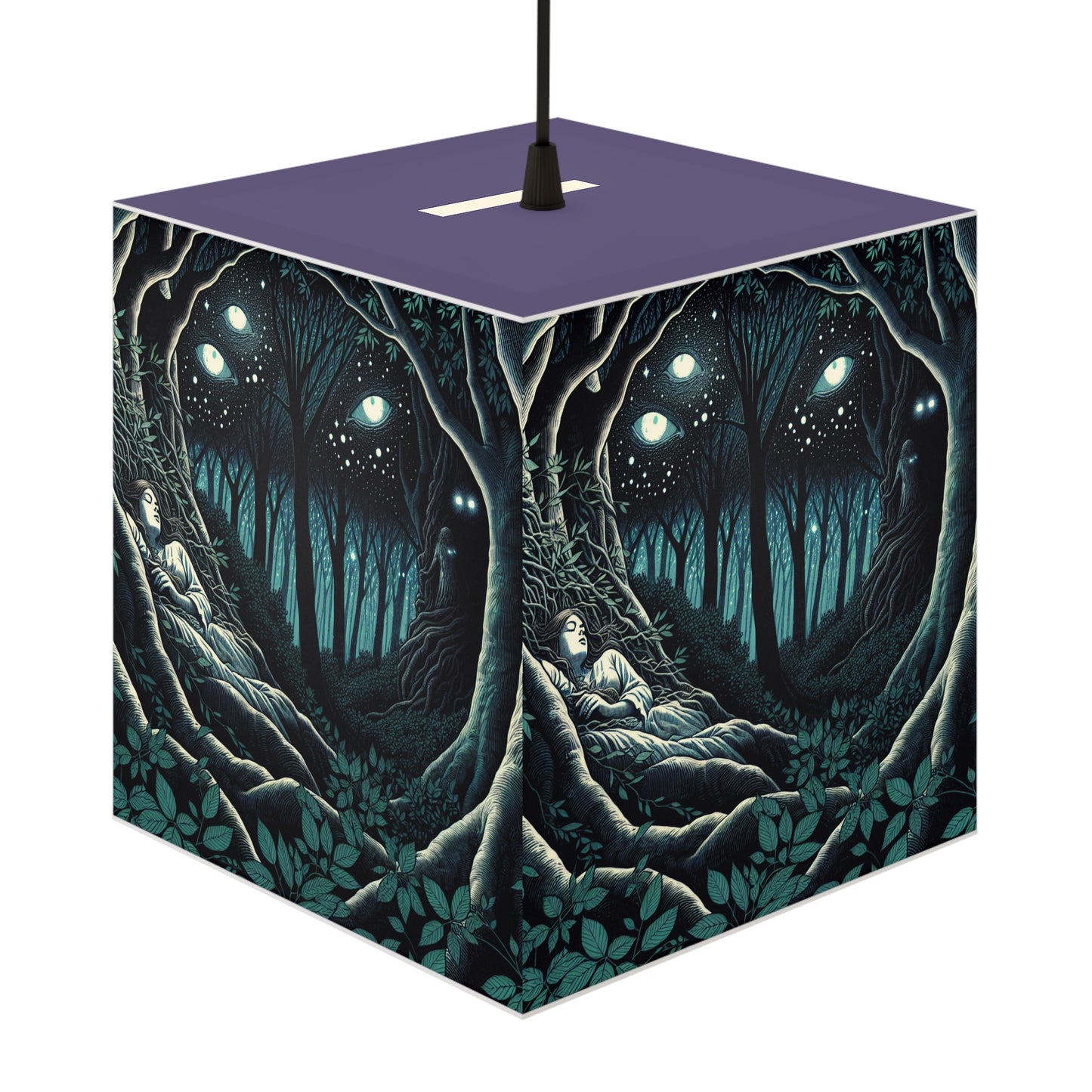 Nature Loves You Light Cube Lamp