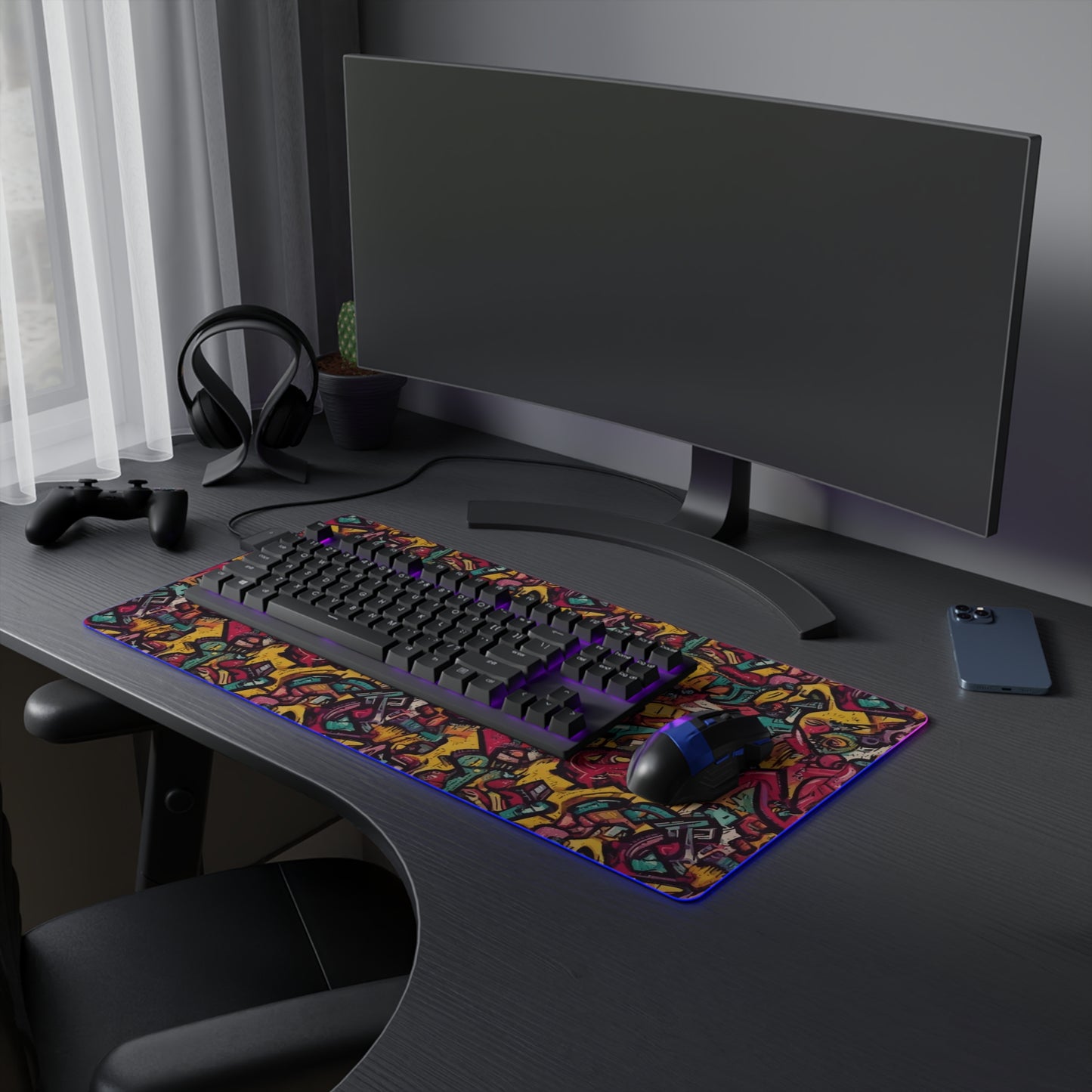 Rise of the Color LED Gaming Mouse Pad