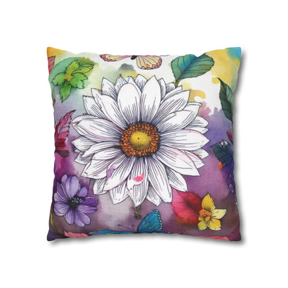 Spun Polyester Square Pillowcase