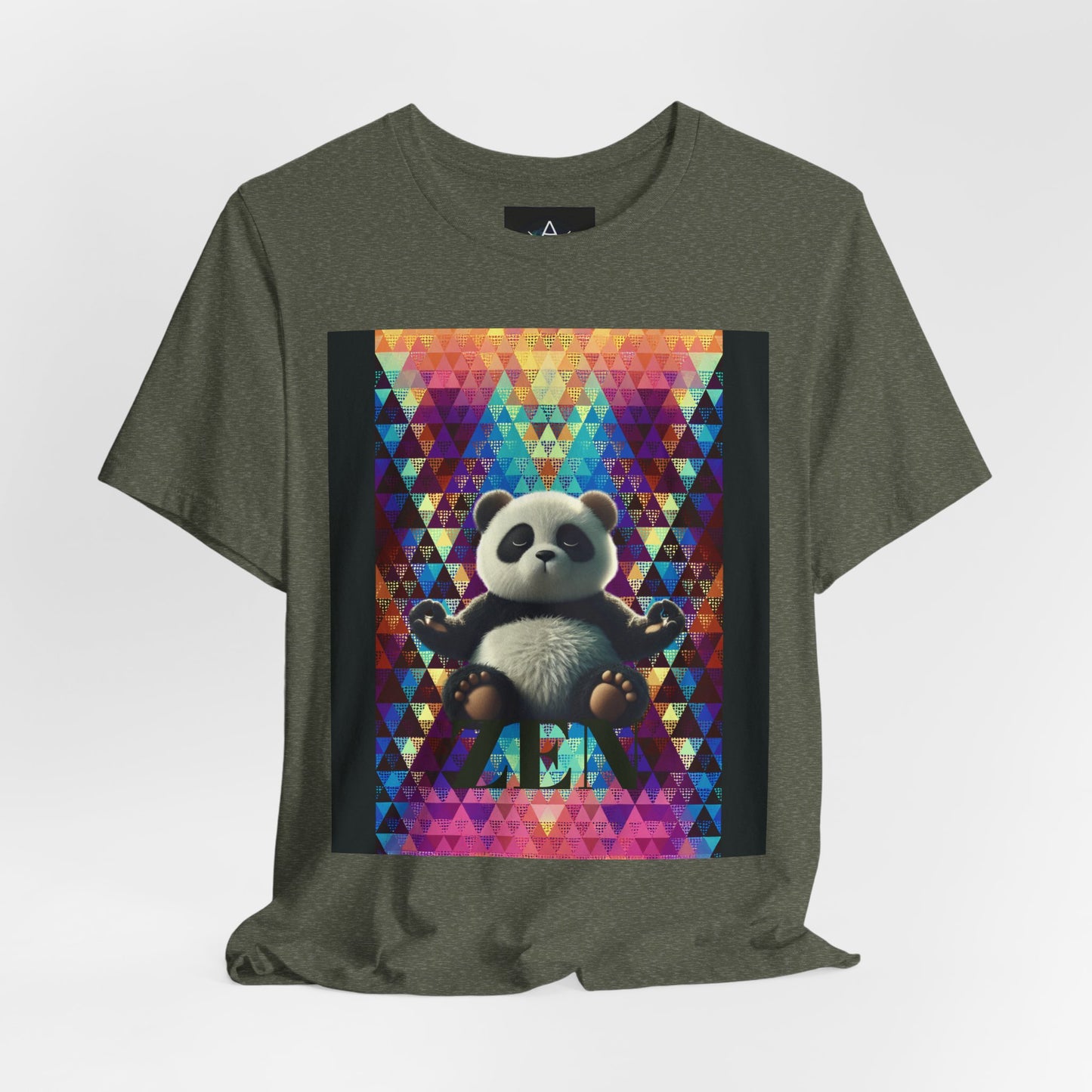 Colorful Panda Graphic Tee - Unisex Jersey Short Sleeve