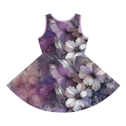 Girls' Sleeveless Sundress (AOP)