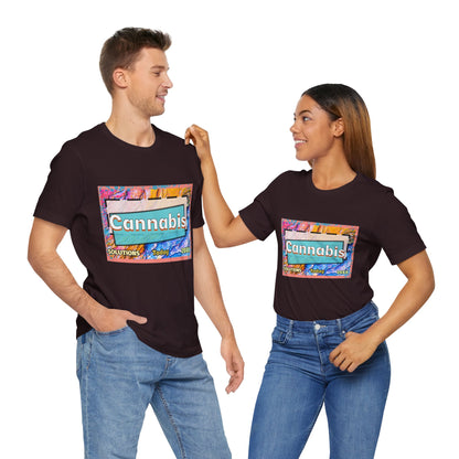 Trendy Cannabis Solutions Tee - Unisex Jersey Short Sleeve T-Shirt