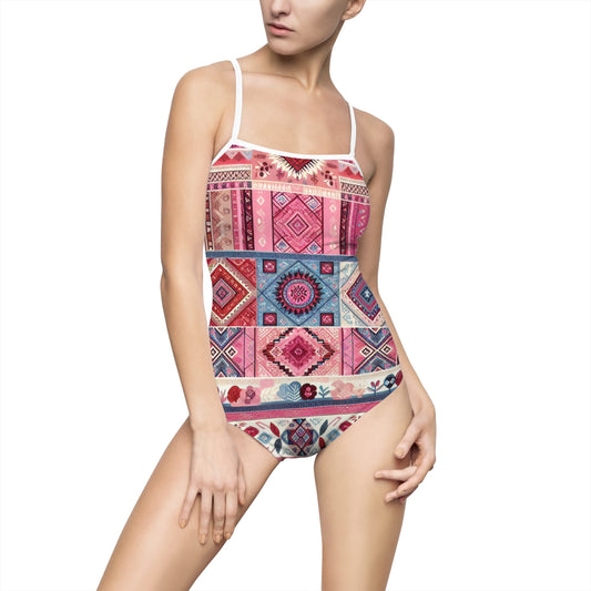 Bohemian Print Women's One-Piece Swimsuit - Perfect for Summer Fun!