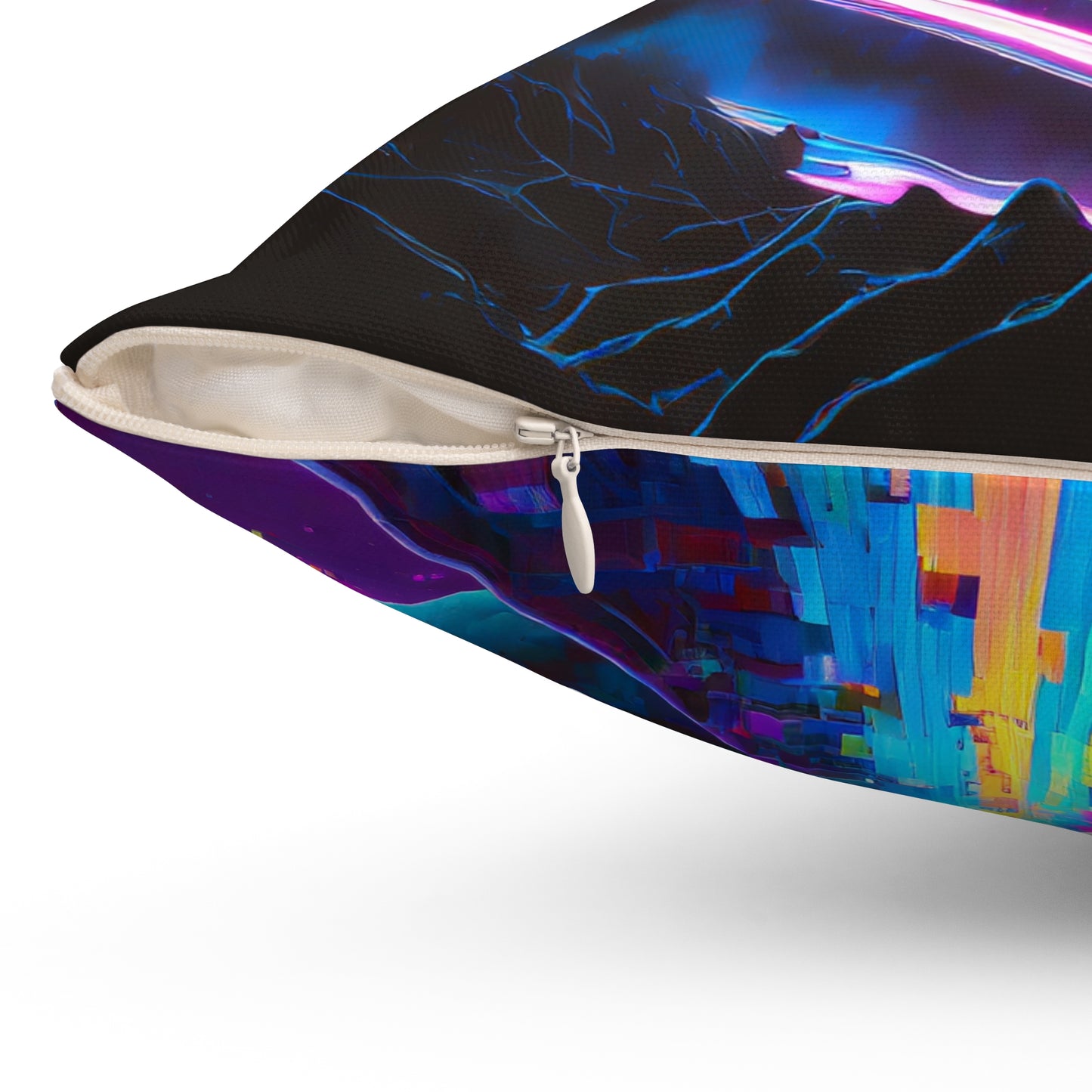 Get on this Planet Spun Polyester Square Pillow
