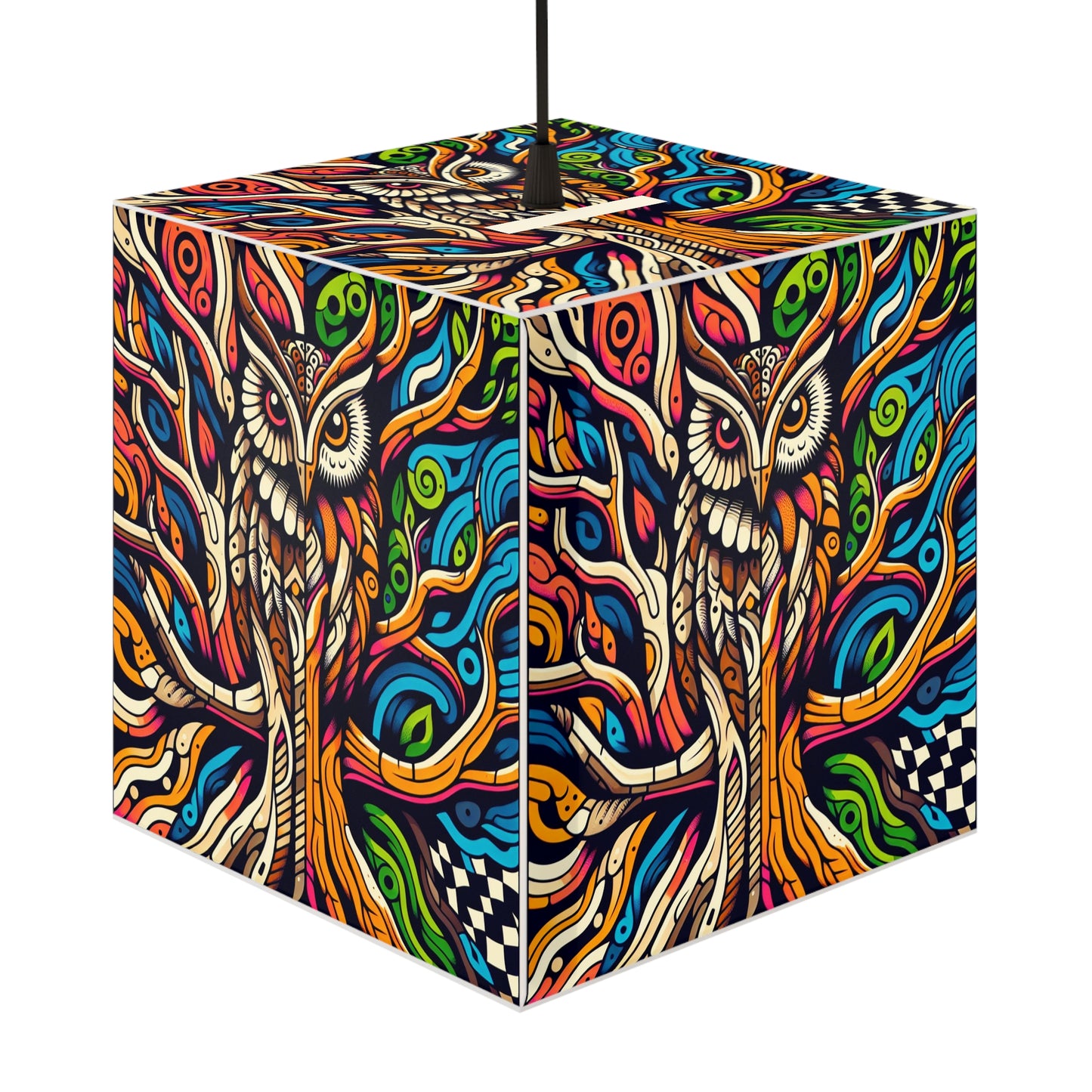 Owl Man Light Cube Lamp