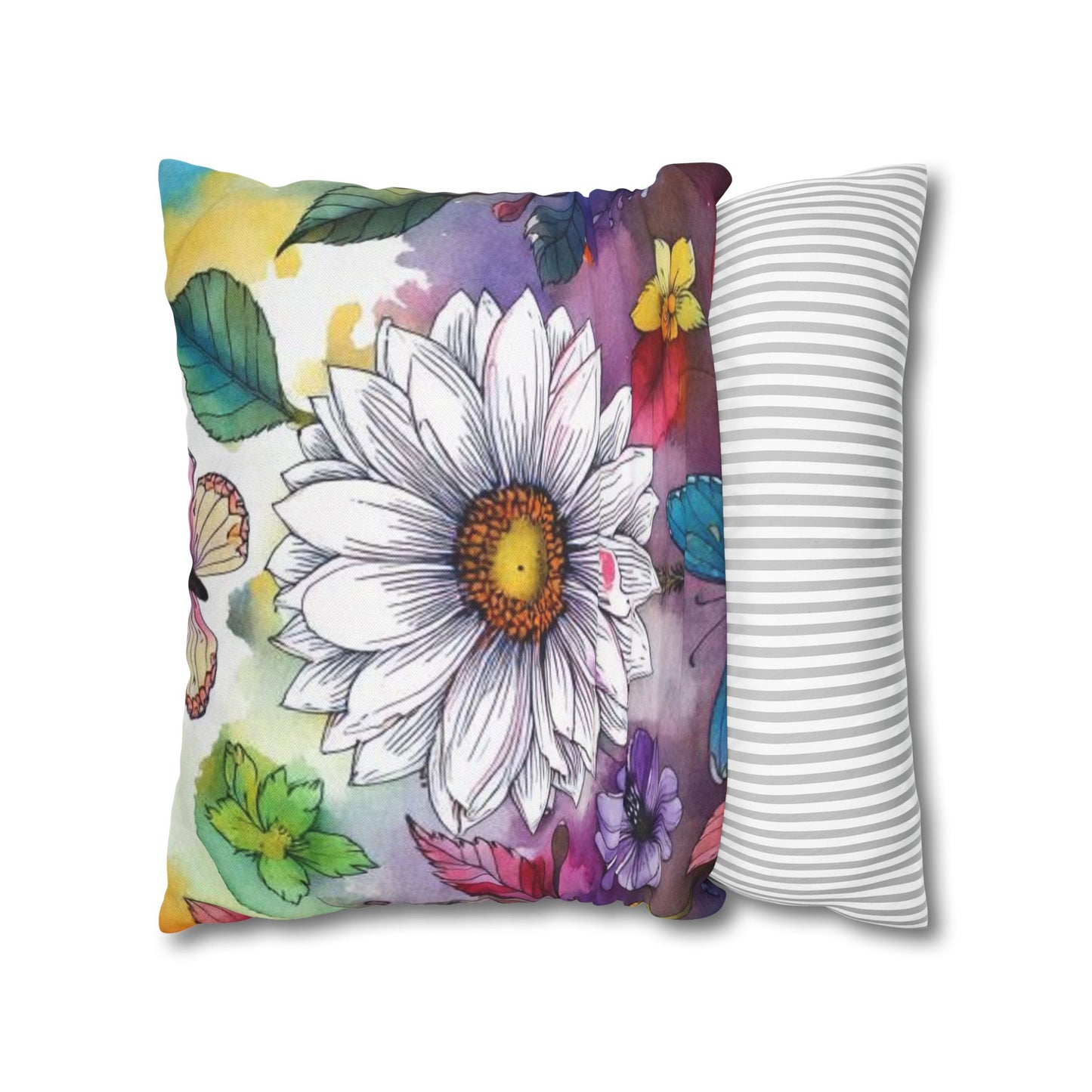 Spun Polyester Square Pillowcase