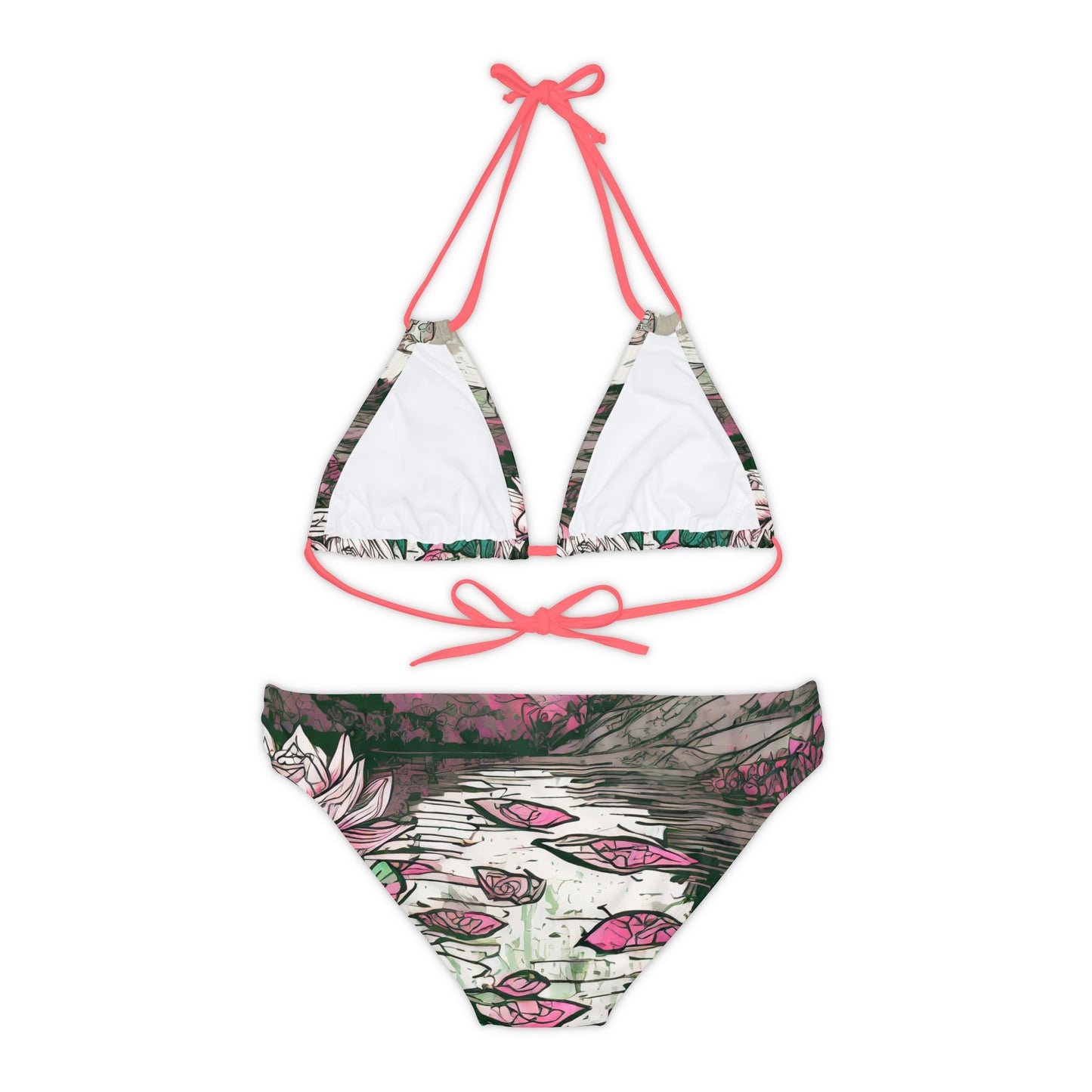 Strappy Bikini Set (AOP)