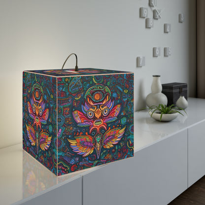 Owl Tribal Light Cube Lamp