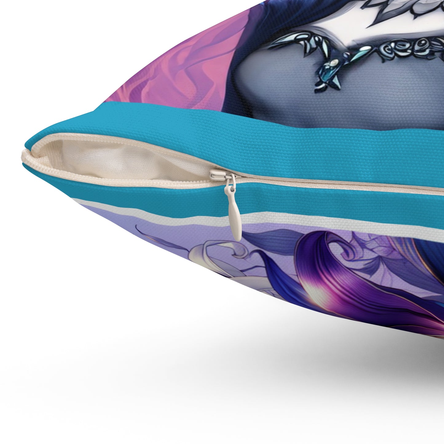 Unique Spun Polyester Square Pillow